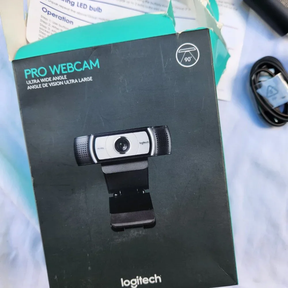 Logitech C930e 1080P HD Video Webcam - 90-Degree Extended View, Black camera